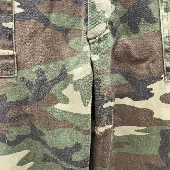 Vintage Camouflage Straight Leg Cargo Pants - Green/Brown - Picture 4 of 6